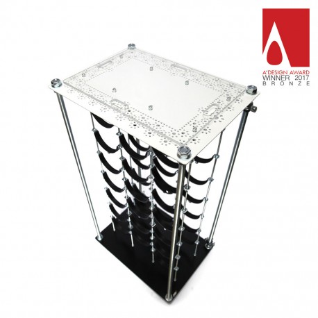 B&W Retro CAVA | Wine Rack Mini Bar