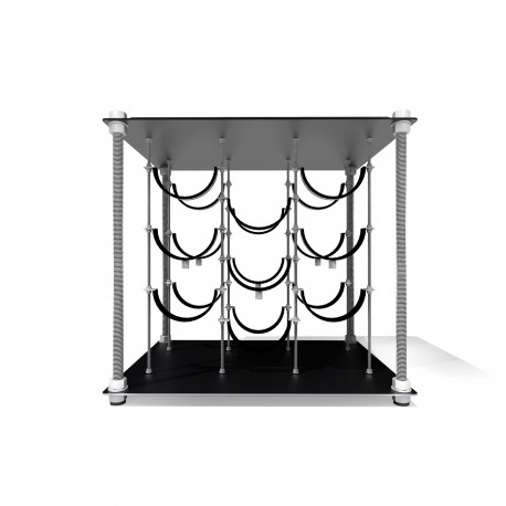 Black Velvet CAVA | Wine Rack Side Table